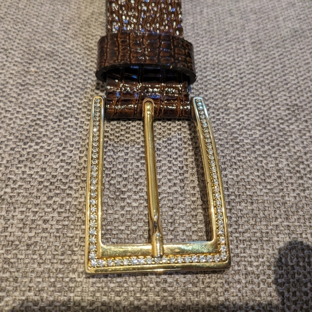 Berge belt genuine leather size S color brown made in Italy - Picture 4 of 11